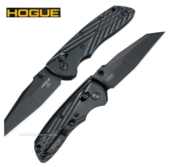 Hogue Deka ABLE Lock Folding Knife, CPM 20CV Wharncliffe, G10 Black, 24266